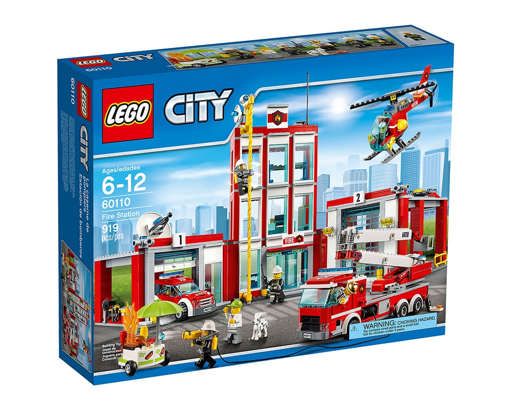 Far partner hvidløg LEGO Set 60110-1 Fire Station (2016 City > Fire) | Rebrickable - Build with  LEGO