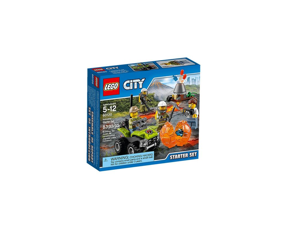 protestante Goma de dinero transportar LEGO Set 60120-1 Volcano Starter Set (2016 City) | Rebrickable - Build with  LEGO