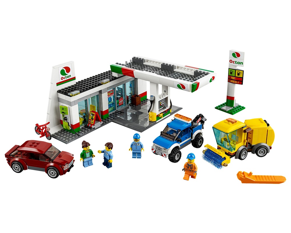 LEGO Set 60132-1 Service Station (2016 City Traffic) | Rebrickable - Build with LEGO