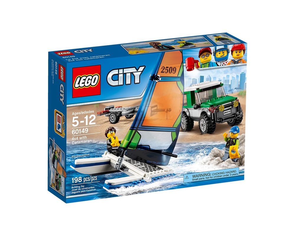 LEGO Set 60149-1 4x4 with Catamaran (2017 City) | Rebrickable 