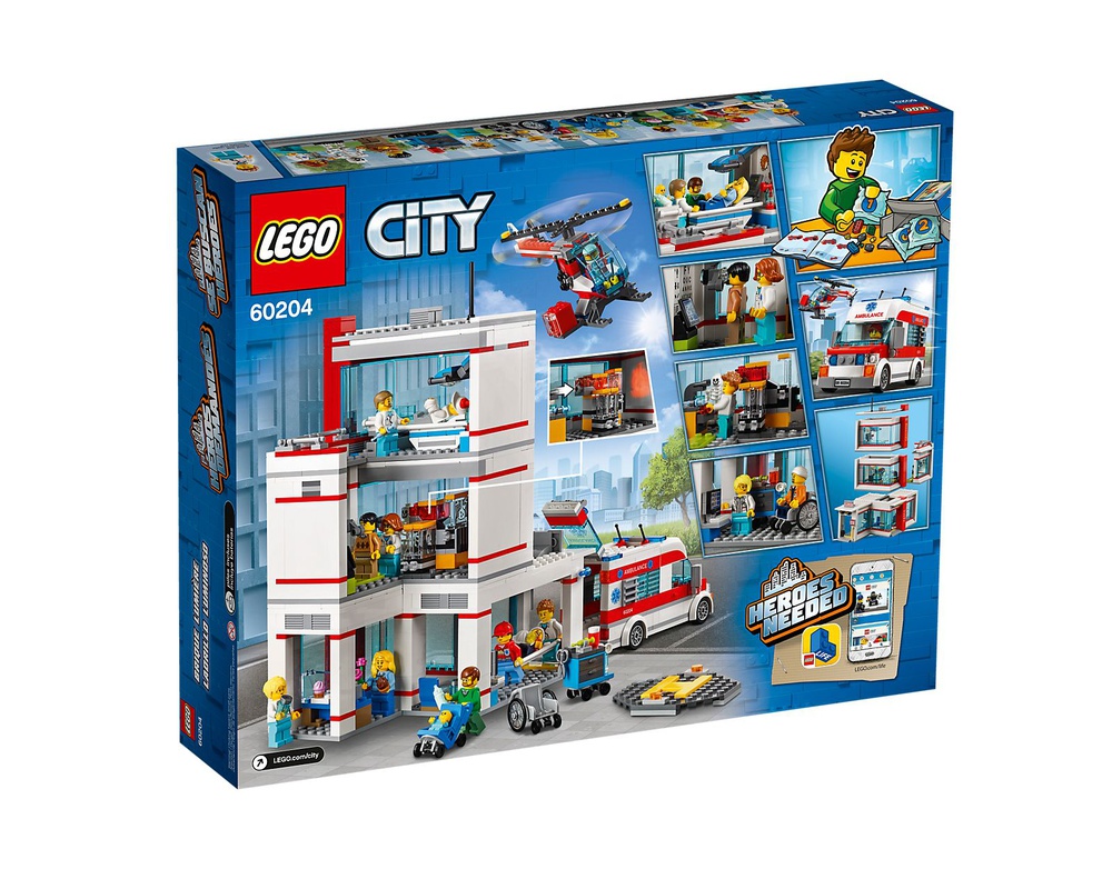 Teasing magnet Vælg LEGO Set 60204-1 City Hospital (2018 City > Hospital) | Rebrickable - Build  with LEGO