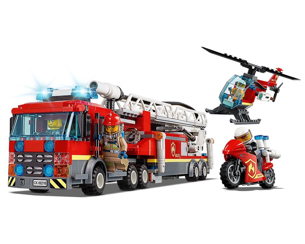 Lego Set 1 Downtown Fire Brigade 19 Town City Fire Rebrickable Build With Lego