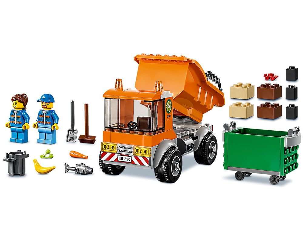 elevation Middelhavet Vred LEGO Set 60220-1 Garbage Truck (2019 City) | Rebrickable - Build with LEGO