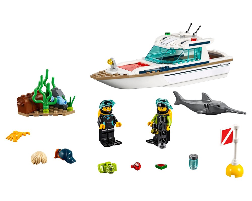 【Annie 】factoy-b revel LEGO Set 60221-1 Diving Yacht (2019 City > Harbor) | Rebrickable