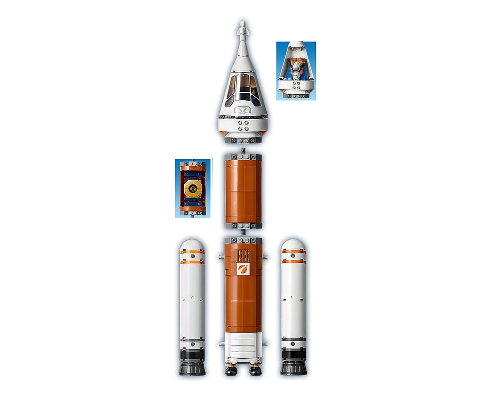 LEGO Set 60228-1 Deep Space Rocket and Launch Control (2019 City > Mars Exploration) | Rebrickable - Build LEGO