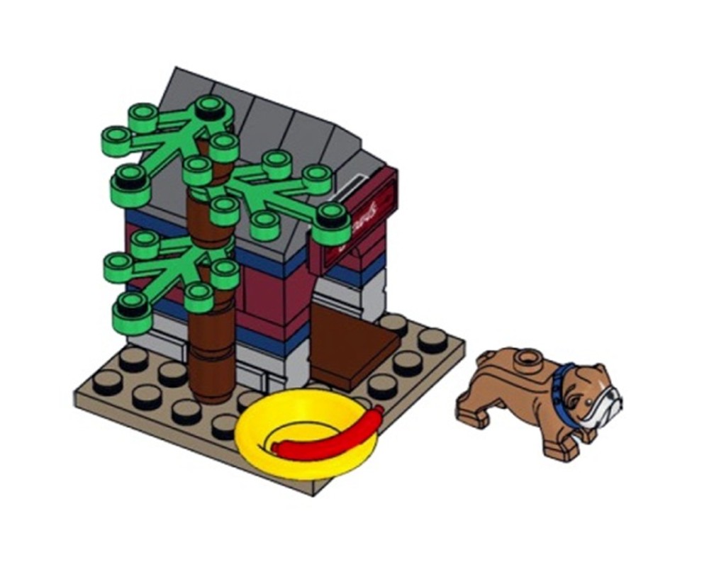 LEGO Set 602581s4 Dog Kennel & Jowls (2020 City) Rebrickable