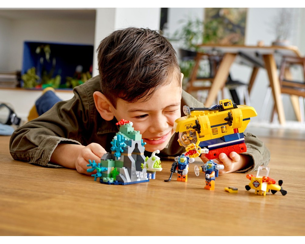 LEGO Set 60264-1 Ocean Exploration Submarine (2020 City) | Rebrickable ...