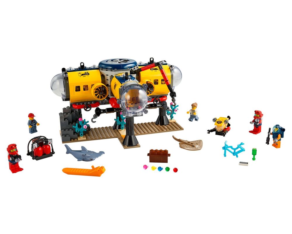 Lego Set 60265-1 Ocean Exploration Base (2020 City) | Rebrickable - Build  With Lego