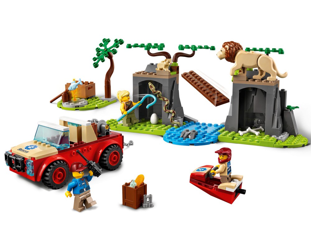 LEGO Set 60301-1 Wildlife Rescue Off-Roader (2021 City) | Rebrickable ...