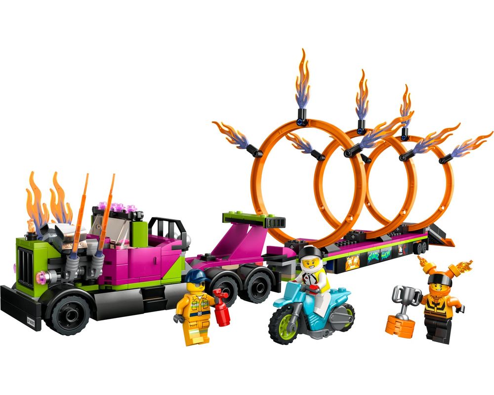 LEGO Set 60357-1 Stunt Truck & Ring of Fire Challenge (2023 City 