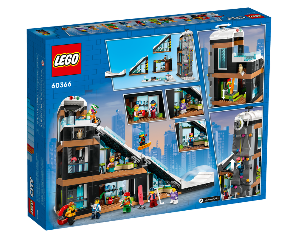 LEGO Set 60366-1 Ski And Climbing Center (2023 City) | Rebrickable ...