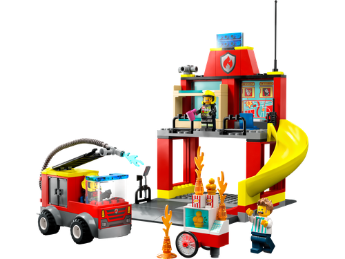 Fire Station and Fire Truck