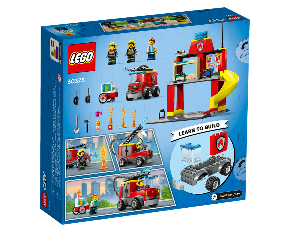 LEGO Set 60375-1 Fire Station and Fire Truck (2023 City > Fire ...