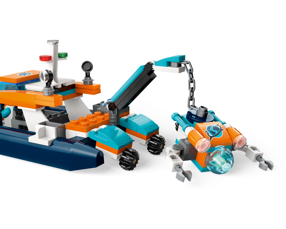 LEGO Set 60377-1 Explorer Diving Boat (2023 City) | Rebrickable