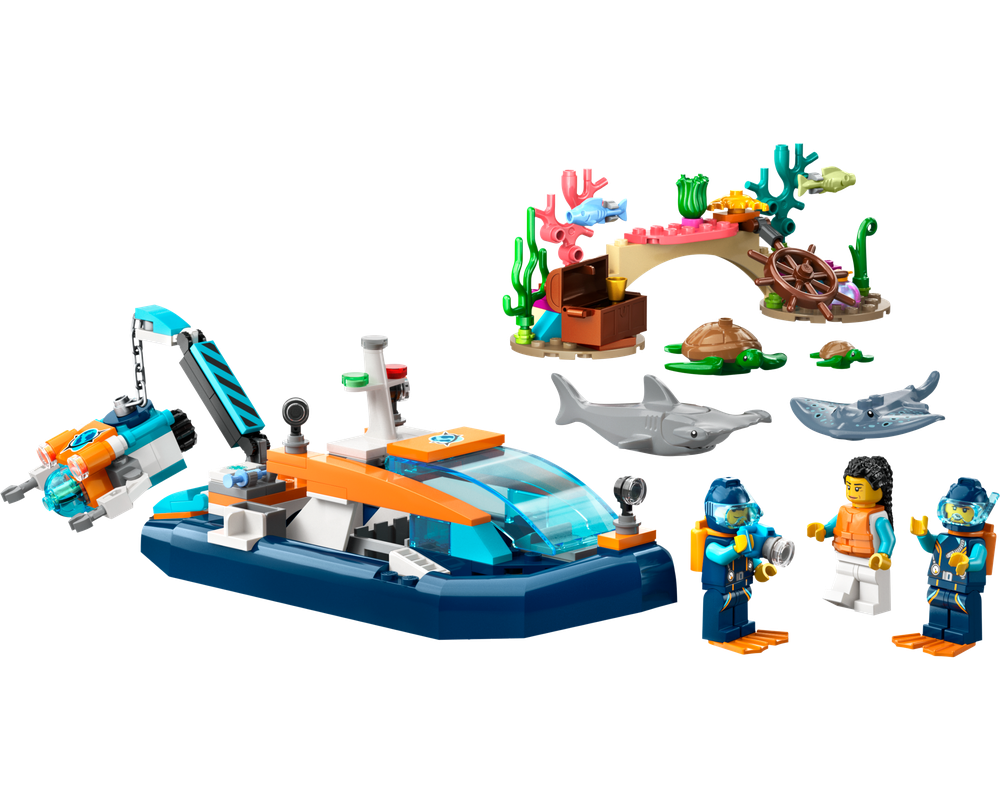 リナリア様 オーダーページ LEGO Set 60377-1 Explorer Diving Boat (2023 City) | Rebrickable