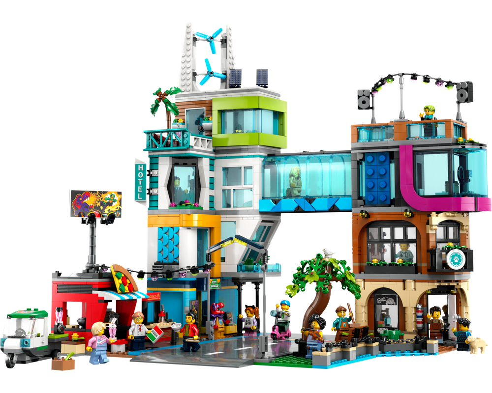 Fonetik leje Sociale Studier LEGO Set 60380-1 Downtown (2023 City) | Rebrickable - Build with LEGO