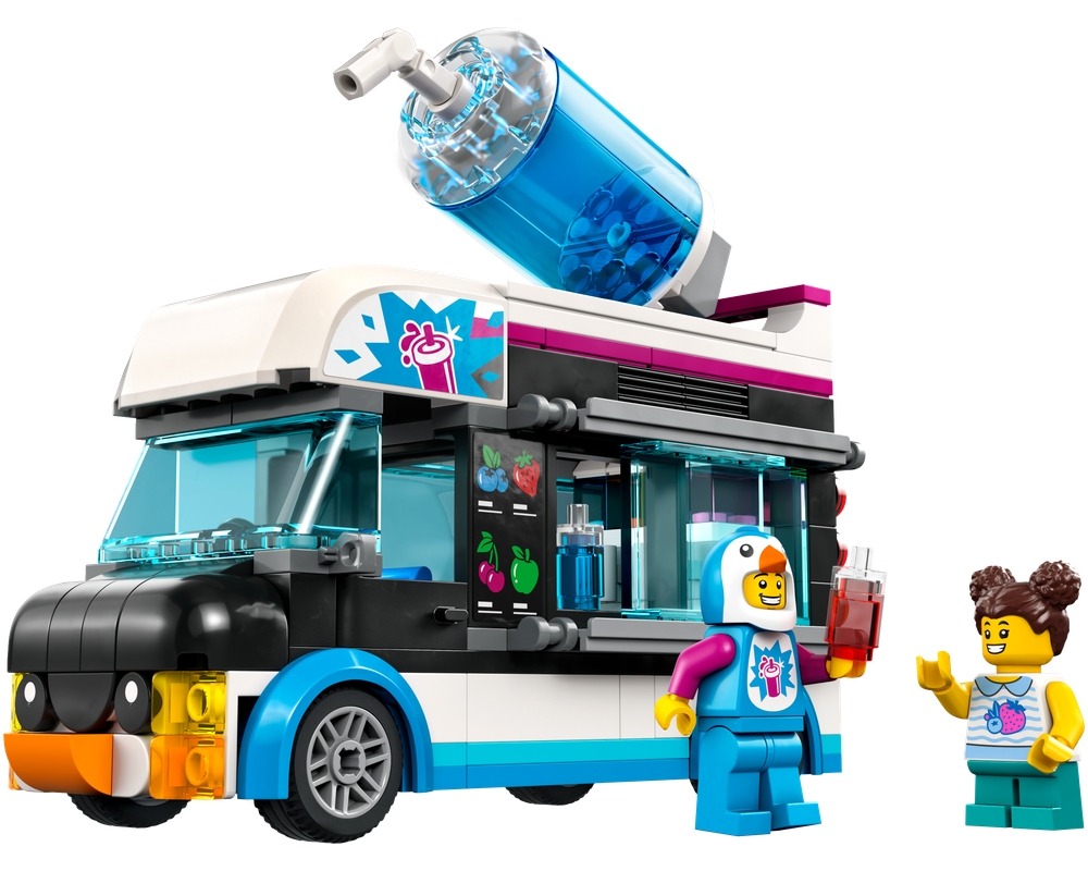 LEGO Set 60384-1 Penguin Slushy Van (2023 City) | Rebrickable - Build ...