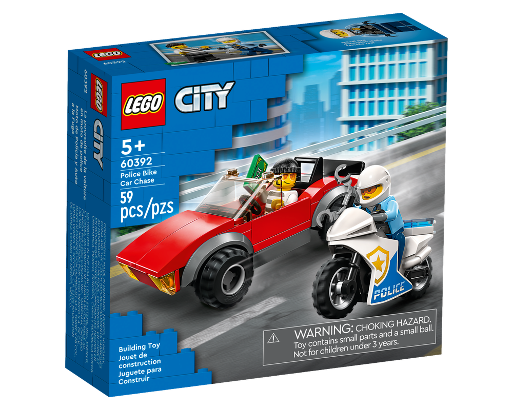 LEGO Set 60392-1 Police Bike Car Chase (2023 City > Police 