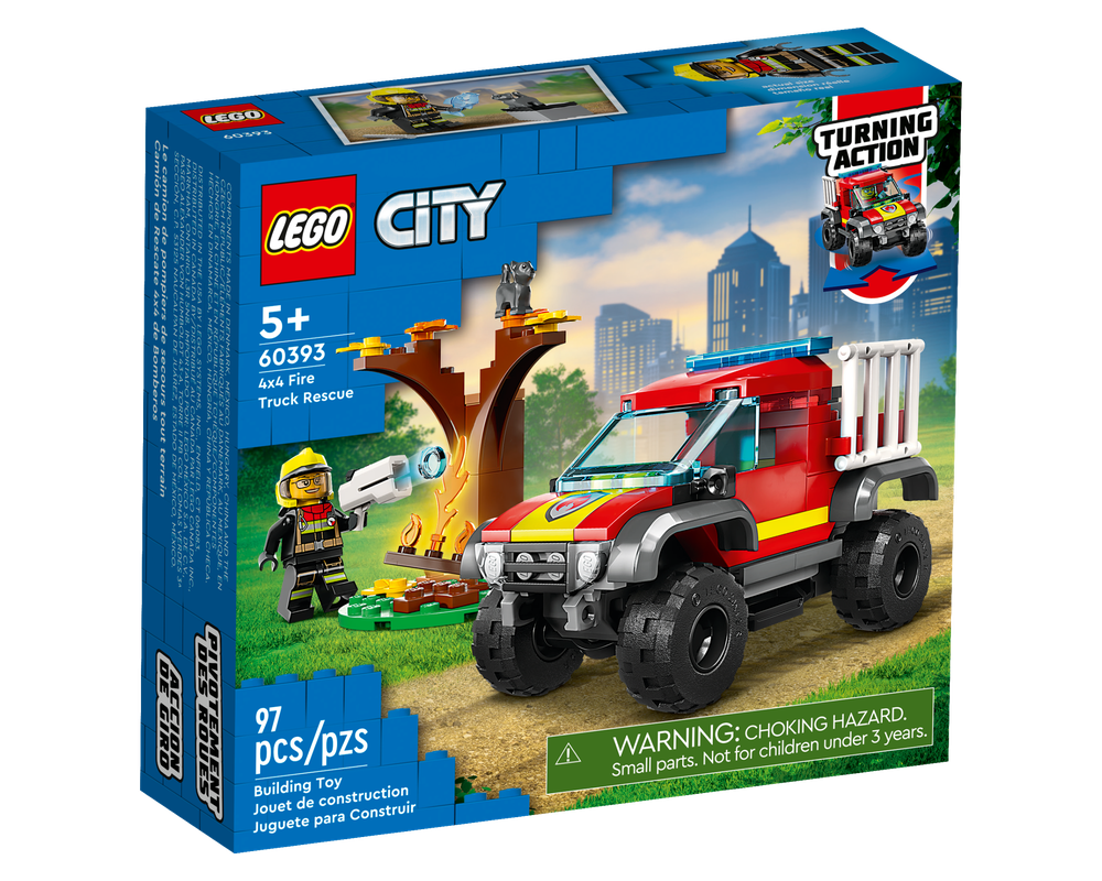 LEGO Set 60393-1 4x4 Fire Truck Rescue (2023 City > Fire) | Rebrickable ...