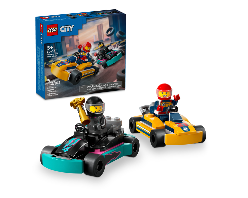 LEGO Set 60400-1 Go-Karts and Race Drivers (2024 City) | Rebrickable ...