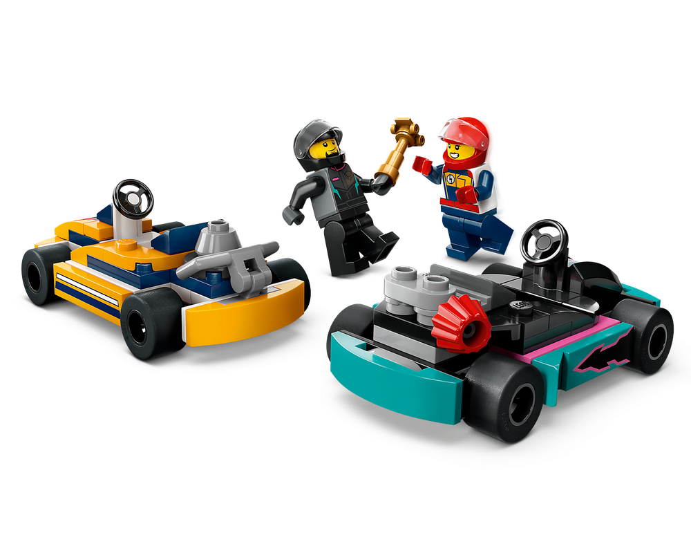 LEGO Set 60400-1 Go-Karts and Race Drivers (2024 City) | Rebrickable ...