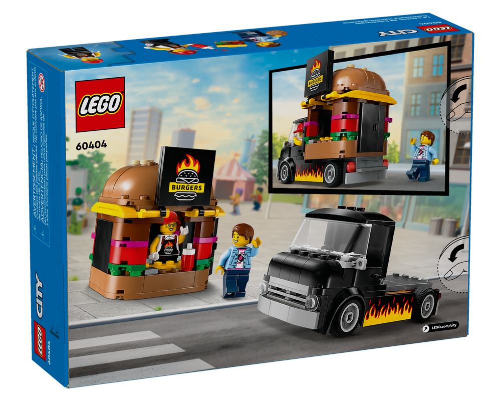 LEGO Set 60404-1 Burger Truck (2024 City) | Rebrickable - Build with LEGO
