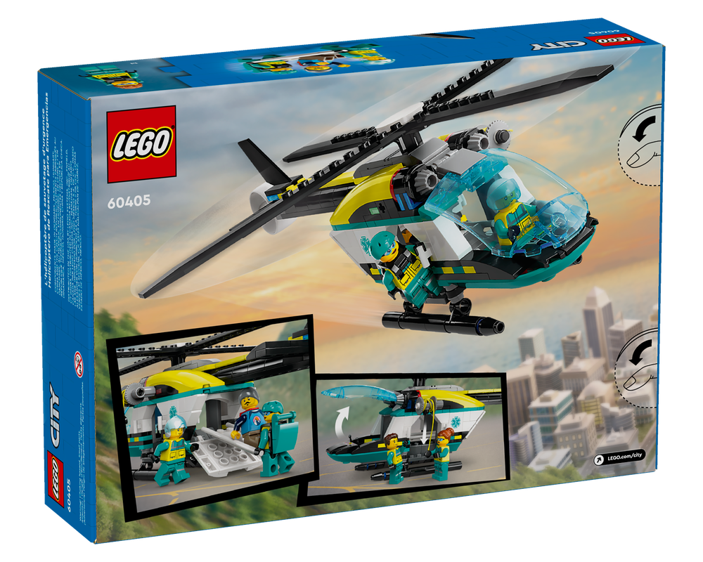 LEGO Set 60405-1 Emergency Rescue Helicopter (2024 City > Hospital ...