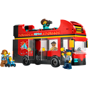 Red Double-Decker Sightseeing Bus