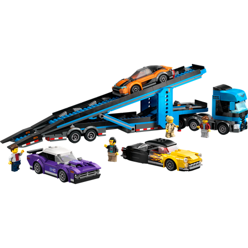 Car Transporter Truck with Sports Cars