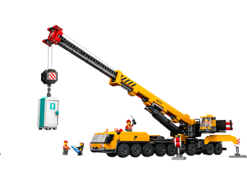 Yellow Mobile Construction Crane