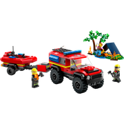 4x4 Fire Engine with Rescue Boat
