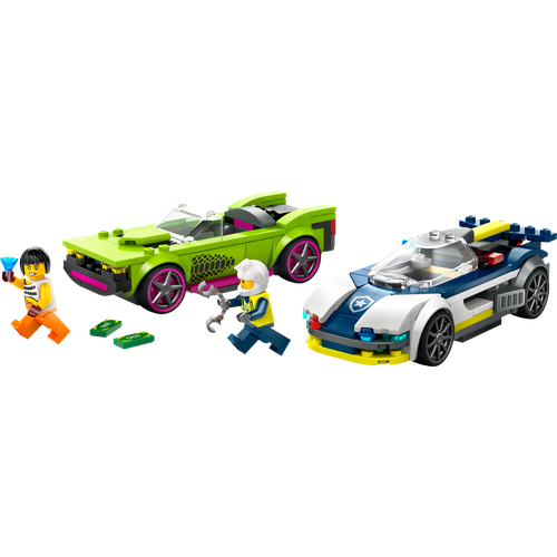 Police Car and Muscle Car Chase