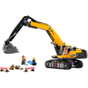 Yellow Construction Excavator