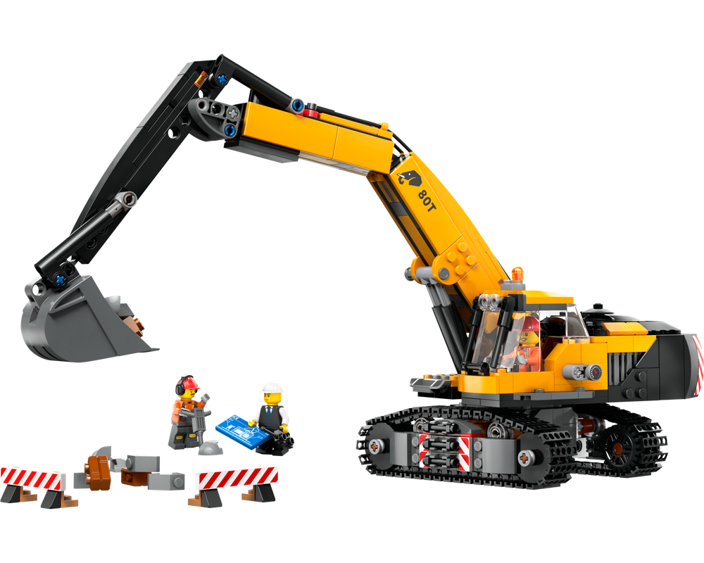 お値引きしました。当時もの 自転車部品色々 LEGO Set 60420-1 Yellow Construction Excavator (2024 City