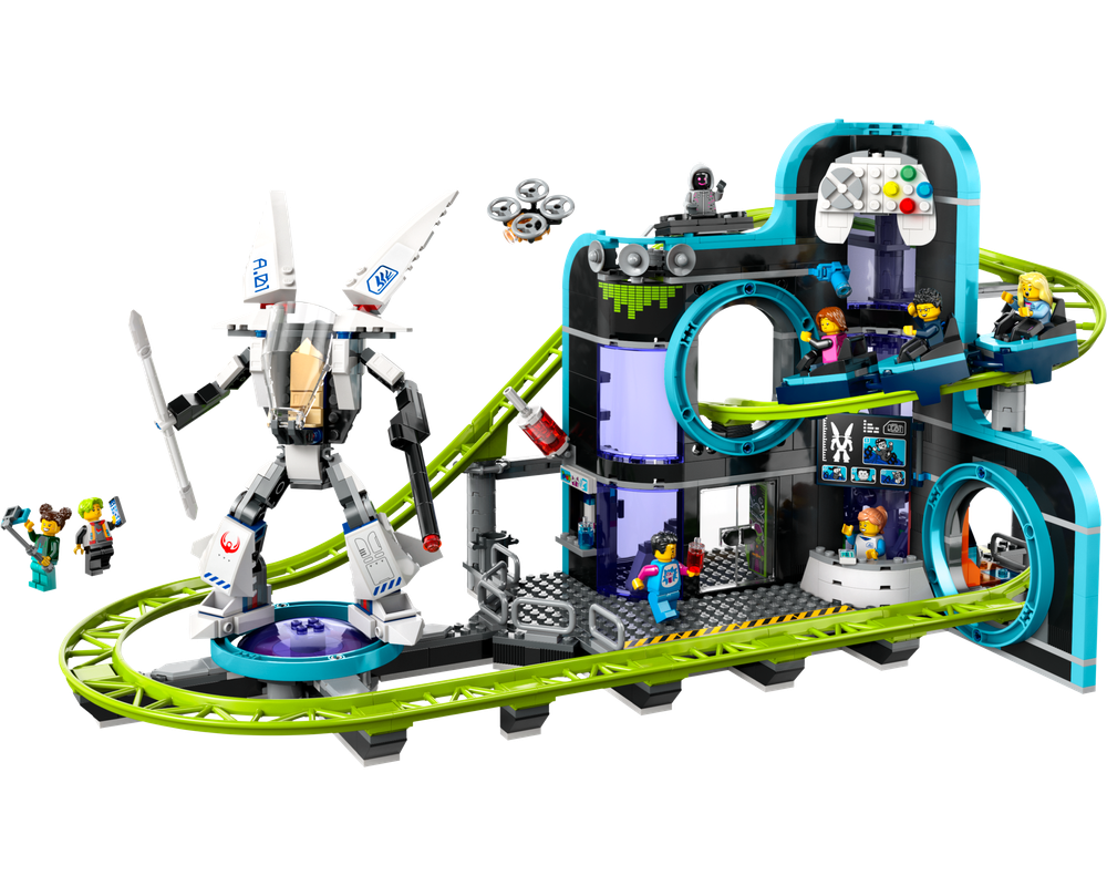 LEGO Set 60421-1 Robot World Roller-Coaster Park (2024 City