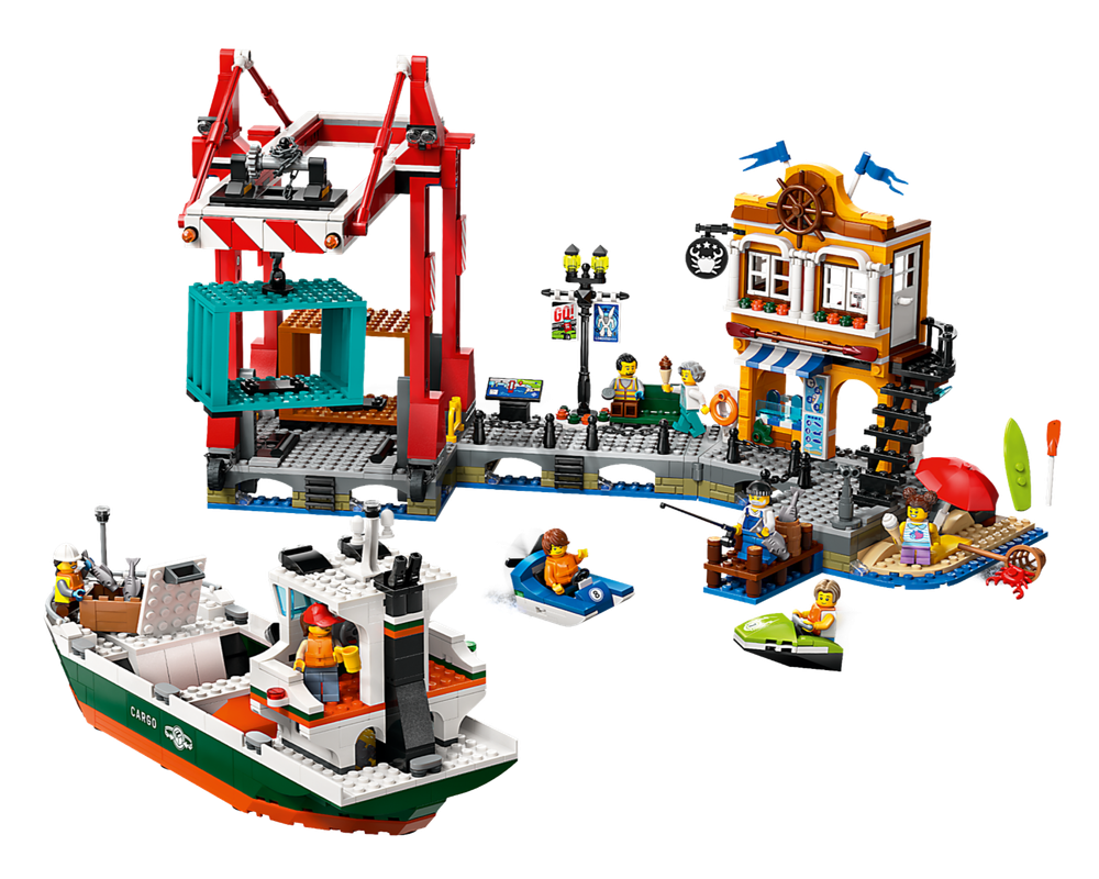 LEGO Set 60422-1 Harbour (2024 City) | Rebrickable - Build with LEGO