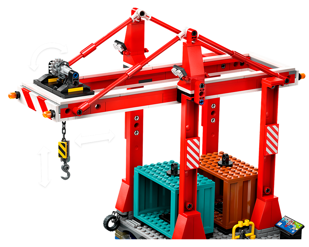 LEGO Set 60422-1 Seaside Harbor with Cargo Ship (2024 City > Harbor ...