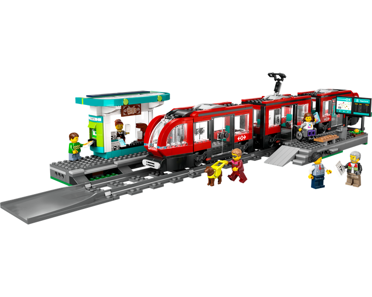 LEGO Trains 60423 Downtown Streetcar and Station