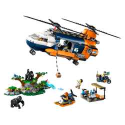Helikopter badaczy dżungli w bazie