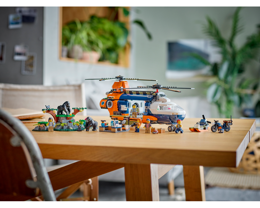 LEGO Set 60437-1 Jungle Explorer Helicopter (2024 City) | Rebrickable ...