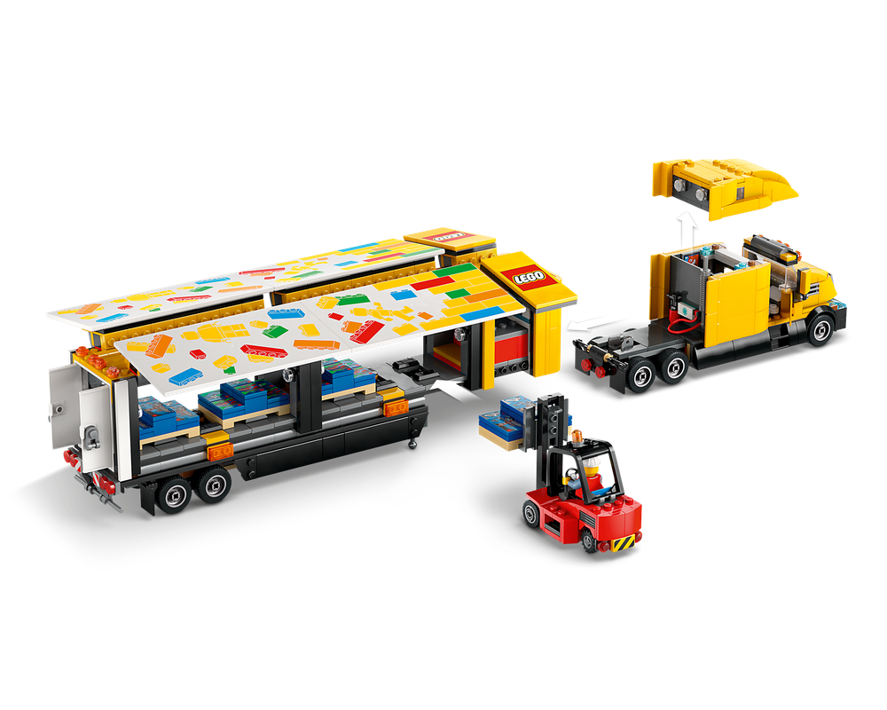 LEGO Set 60440-1 Yellow Delivery Truck (2024 City) | Rebrickable ...