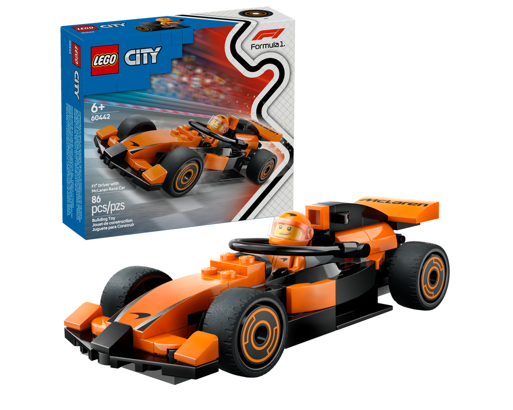 LEGO Set 60442-1 F1 Driver with McLaren Race Car (2025 City ...