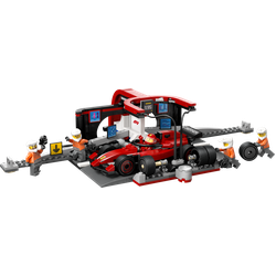 F1® Pit stop i mechanicy z bolidem Ferrari