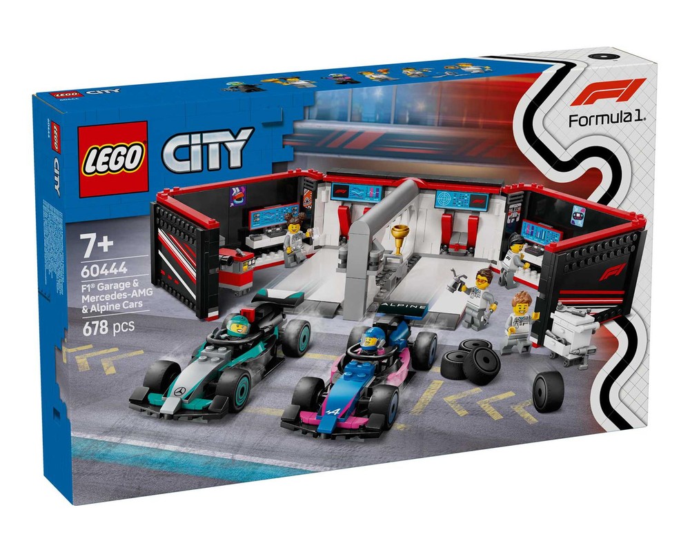 その他 Gen LEGO Set 60444-1 F1 Garage & Mercedes-AMG & Alpine Cars (2025 City
