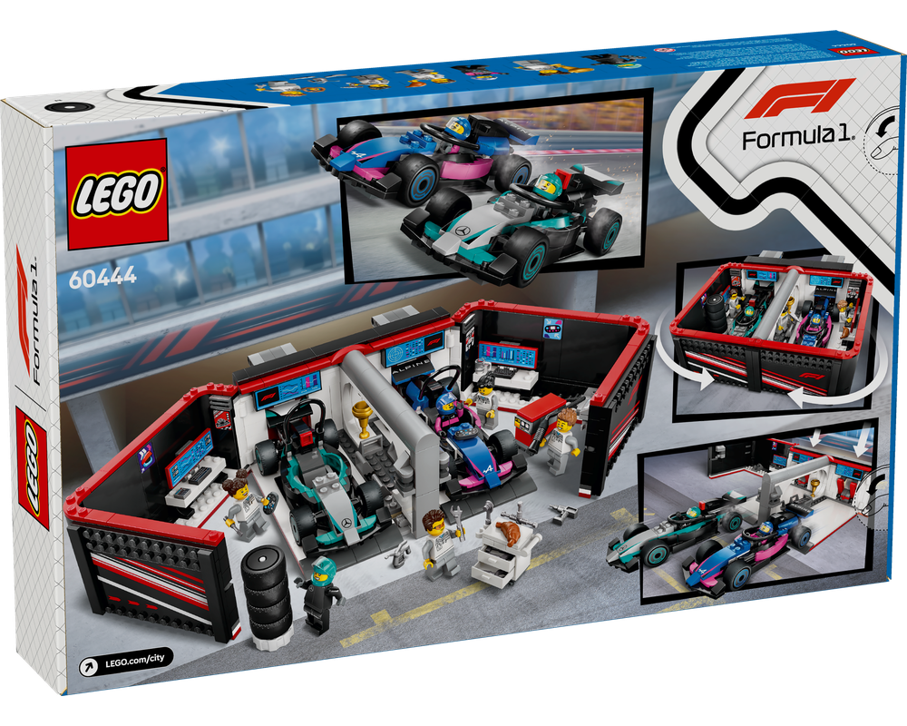 めぐページ LEGO Set 60444-1 F1 Garage & Mercedes-AMG & Alpine Cars (2025 City
