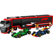F1 Truck with RB20 & AMR24 F1 Cars