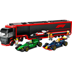 F1 Truck with RB20 & AMR24 F1 Cars