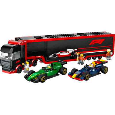 LEGO F1 Truck with RB20 & AMR24 F1 Cars set 60445