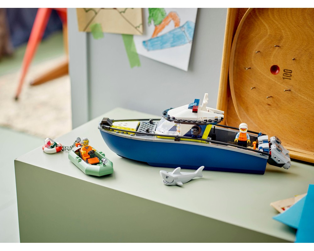 LEGO Set 60456-1 Police Boat Chase (2025 City > Police) | Rebrickable ...
