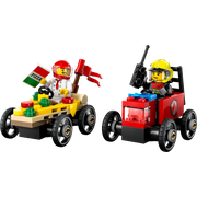 Pizza vs. Fire Truck Race Car Pack
